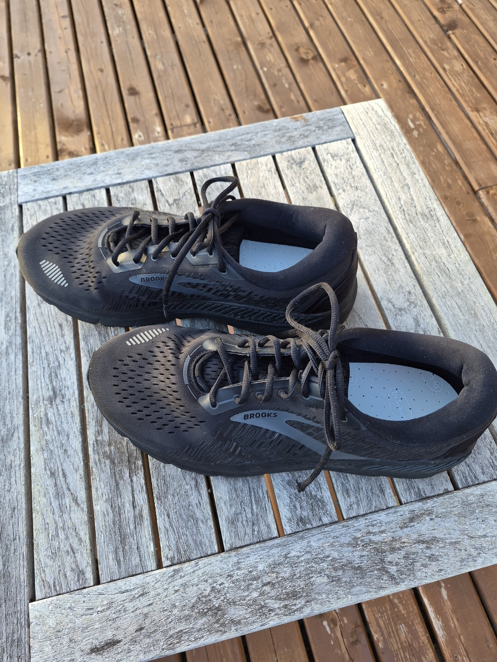 Brooks Addiction GTS 15 Men's Black Running Shoes Size 14 4E Extra Wide